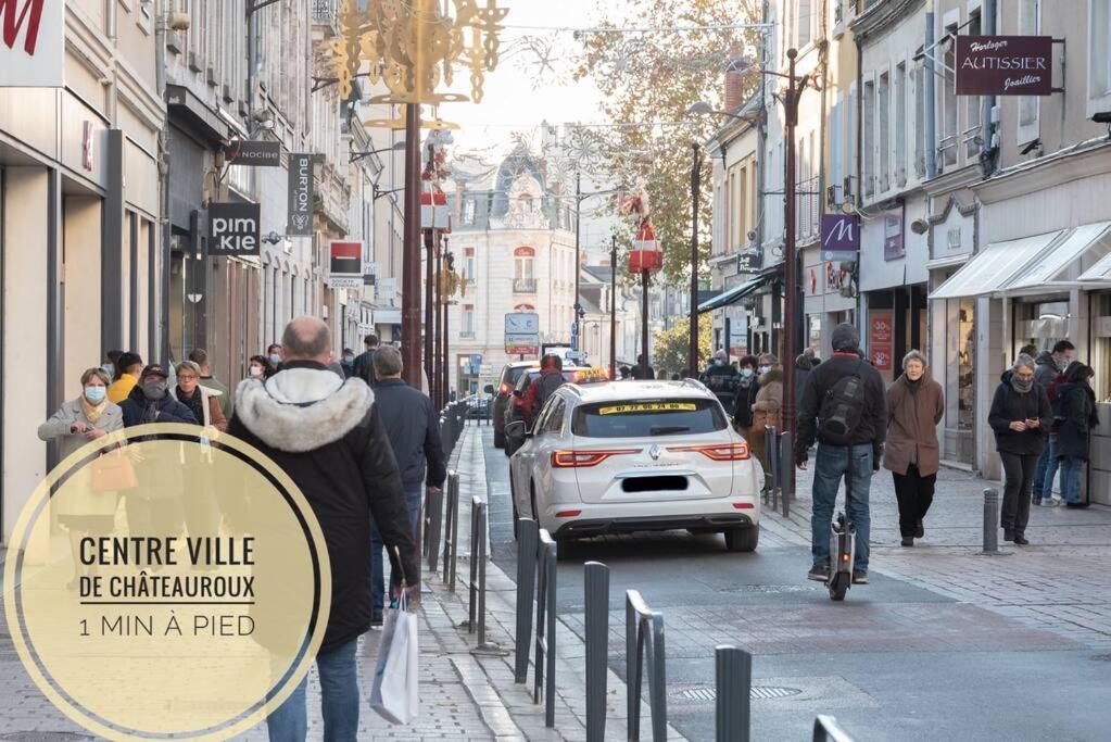Le Petit Martial - Coeur De Ville,Refait A Neuf,Tout Equipe, Parking Châteauroux Eksteriør billede